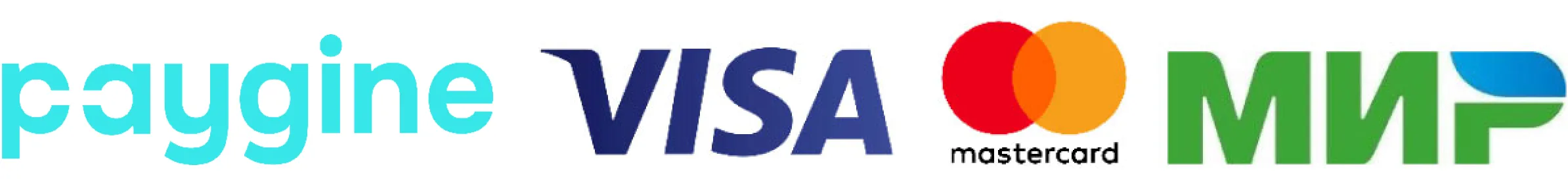 Paygine, Visa, MasterCard, МИР